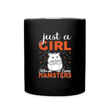 Hamster Liebhaber Hamster Geschenk - Tasse einfarbig - Schwarz - Vorne