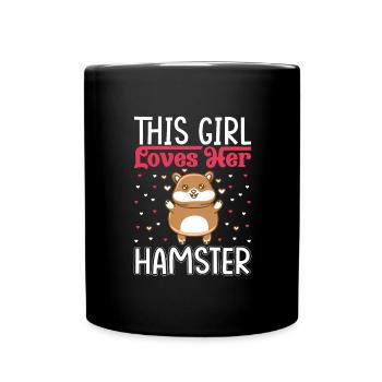 Hamster Lover Hamster Cadeau - Mug uni - noir - Devant