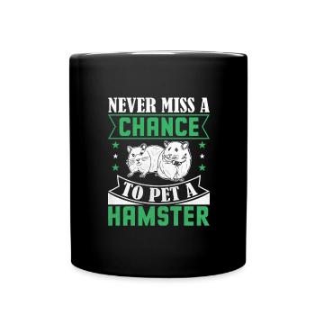 Hamster Liebhaber Hamster Geschenk - Tasse einfarbig - Schwarz - Vorne