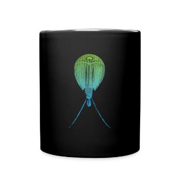 Triops Lebendes Fossil Urzeitkrebs - Tasse einfarbig - Schwarz - Vorne