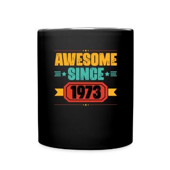 Né en 1973 Anniversaire Année du cadeau de naissance - Mug uni - noir - Devant