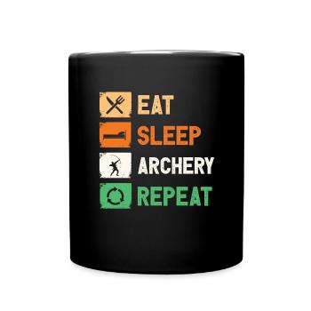 Arc Flèche Tir à l’arc Sagittaire Chasse Sport Arc - Mug uni - noir - Devant