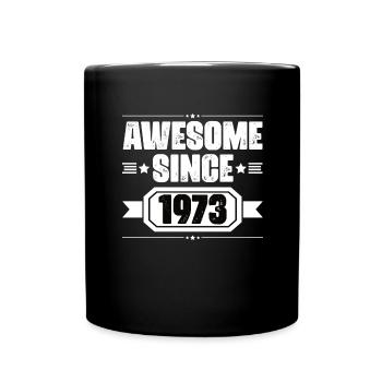 Né en 1973 Anniversaire Année du cadeau de naissance - Mug uni - noir - Devant