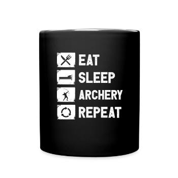 Arc Flèche Tir à l’arc Sagittaire Chasse Sport Arc - Mug uni - noir - Devant
