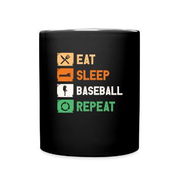 Baseball team Baseball players Baseball players - Full Colour Mug - black - Front