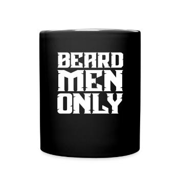 Full beard and beard bearer Beard hair Moustache - Full Colour Mug - black - Front