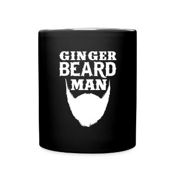 Barbe complète Porteur Barbe Rouge Barbe Cheveux Rousse - Mug uni - noir - Devant