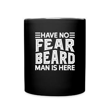 Full beard and beard bearer Beard hair Moustache - Full Colour Mug - black - Front