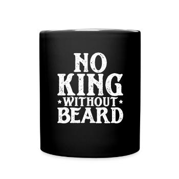 Barbe complète et porteur de barbe Cheveux de barbe Moustache - Mug uni - noir - Devant