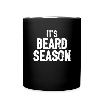Full beard and beard bearer Beard hair Moustache - Full Colour Mug - black - Front