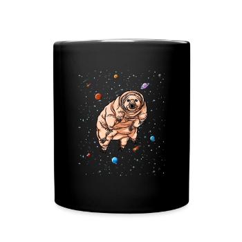 Tarderrade im Weltraumwasser tragen harte Targrade - Tasse einfarbig - Schwarz - Vorne