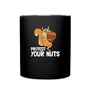 �tzen Sie Ihre N�sse Deez Nuts Herren lustige E - Tasse einfarbig - Schwarz - Vorne