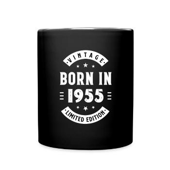 1955 - Année de construction 1955 - Né en 1955 - Mug uni - noir - Devant