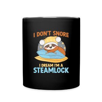 I don't snore I dream I'm a Steamlock - Full Colour Mug - black - Front