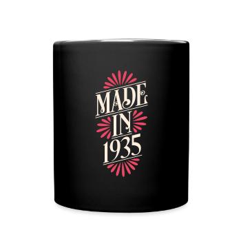 1935 - Year of construction 1935 - Born 1935 - Full Colour Mug - black - Front