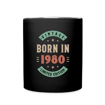 1980 - Year of construction 1980 - Born 1980 - Full Colour Mug - black - Front