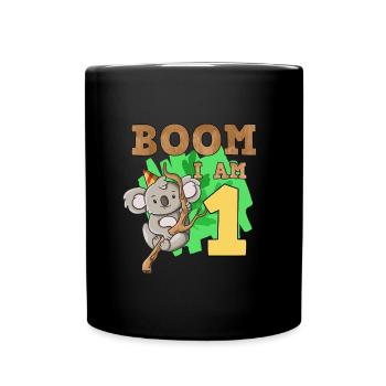 1er anniversaire koala - Mug uni - noir - Devant