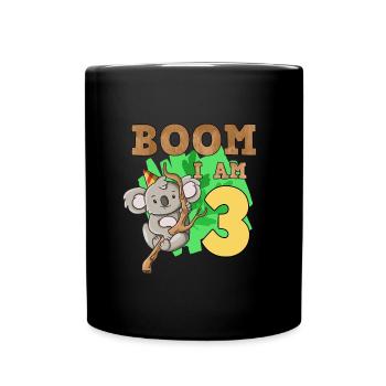 3rd birthday koala - Full Colour Mug - black - Front