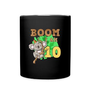 10th birthday koala - Full Colour Mug - black - Front