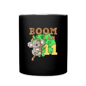11th birthday koala - Full Colour Mug - black - Front
