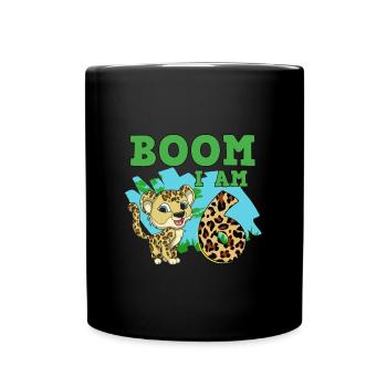 Léopard du 6e anniversaire - Mug uni - noir - Devant