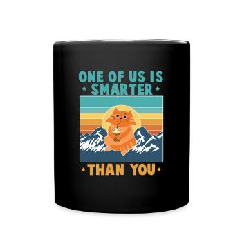 One of us is smarter than you - Full Colour Mug - black - Front