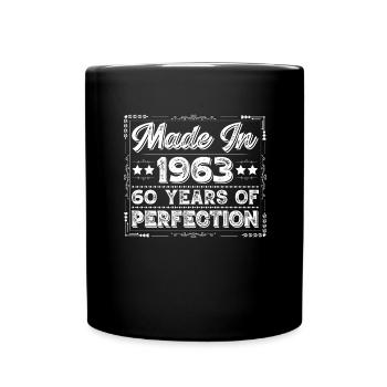 Geburtsjahr 1963 Vintage Geburtstag Legende 1963 - Tasse einfarbig - Schwarz - Vorne
