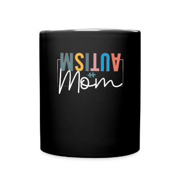 Autism Mother Daughter Son Autistic Parents Child - Full Colour Mug - black - Front