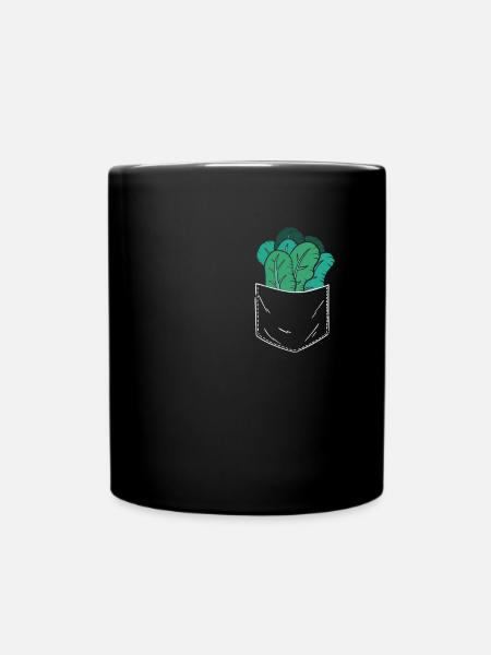 Spinat - Tasse einfarbig - Schwarz