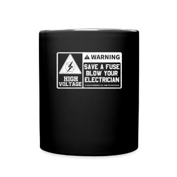 Électricien Génie électrique Pinces isolantes Electronique - Mug uni - noir - Devant