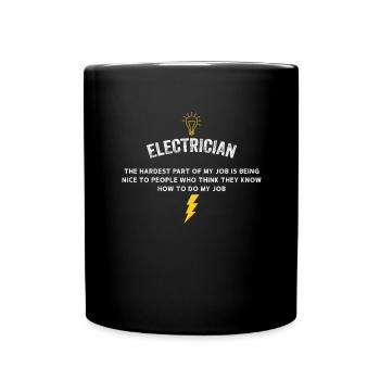 Électricien Génie électrique Pinces isolantes Electronique - Mug uni - noir - Devant