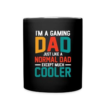 Père Papa Gamer Légende Jeu Jeu Vidéo Gamer - Mug uni - noir - Devant