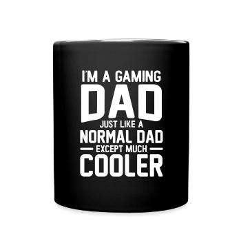 Père Papa Gamer Légende Jeu Jeu Vidéo Gamer - Mug uni - noir - Devant