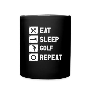 Golf Golfer Gift Hobby Club Quote - Full Colour Mug - black - Front