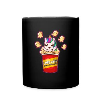 Einhorn Magical Buttery Goodness - Tasse einfarbig - Schwarz - Vorne