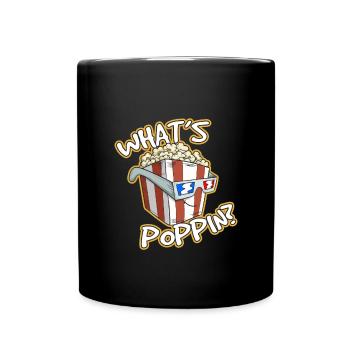 Whats Poppin - Tasse einfarbig - Schwarz - Vorne