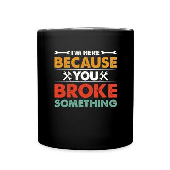 Mechanic Technician Craftsman Garage Car Hobbyist - Full Colour Mug - black - Front