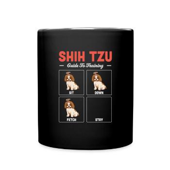 Shih Tzu - Full Colour Mug - black - Front