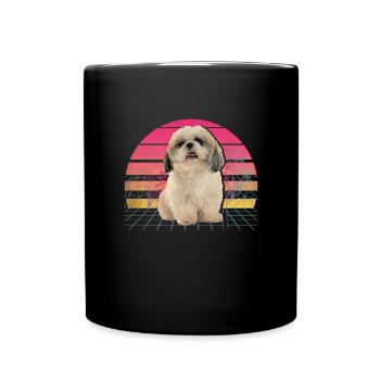 Shih Tzu - Full Colour Mug - black - Front