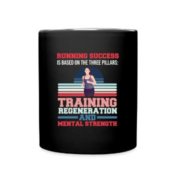 Running Success Training mentalement fatigant - Mug uni - noir - Devant