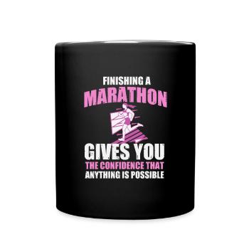 Marathon Finisher - Full Colour Mug - black - Front