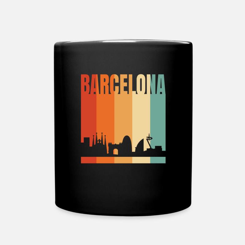 Barcelona - Tasse einfarbig - Schwarz