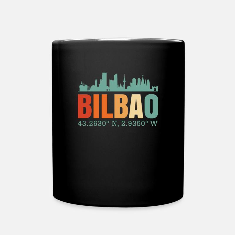 Bilbao - Tasse einfarbig - Schwarz