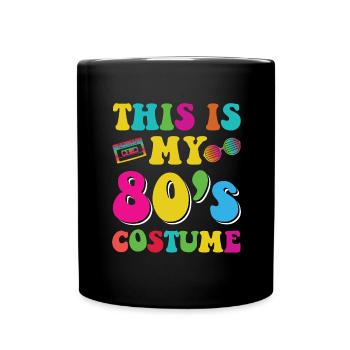 Né dans les années 80 cadeau d’anniversaire 1980s - Mug uni - noir - Devant