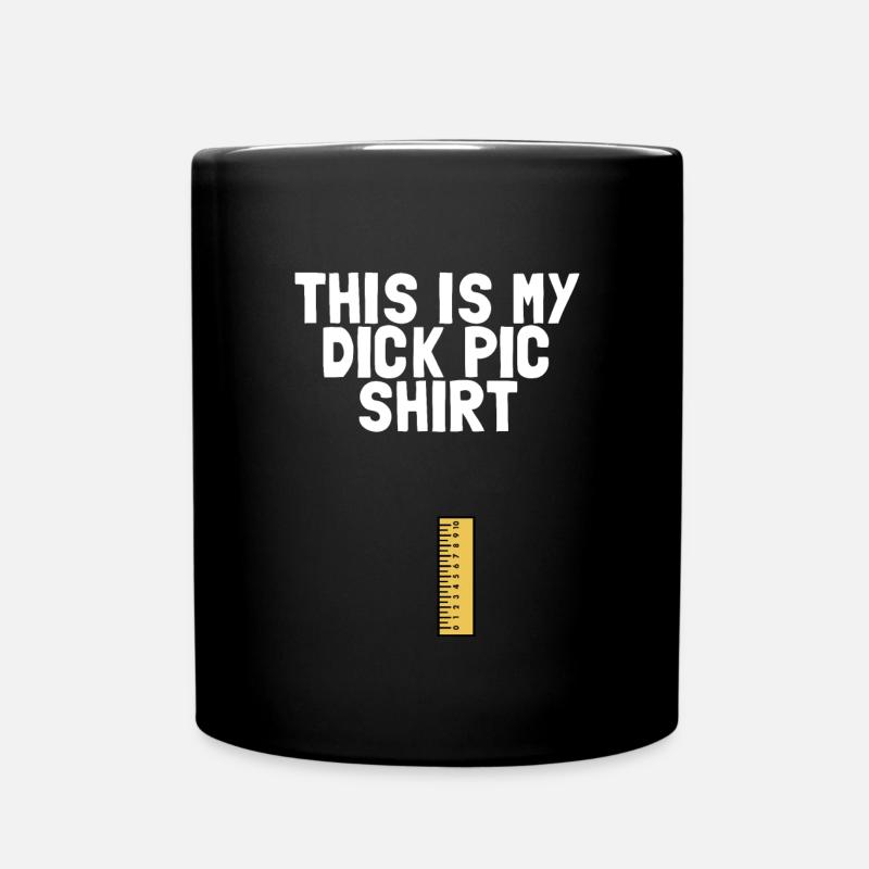 Das ist mein Schwanz -Bild -Shirt lustiger M�nner - Tasse einfarbig - Schwarz