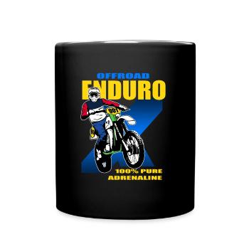 Enduro Tout-terrain - Mug uni - noir - Devant