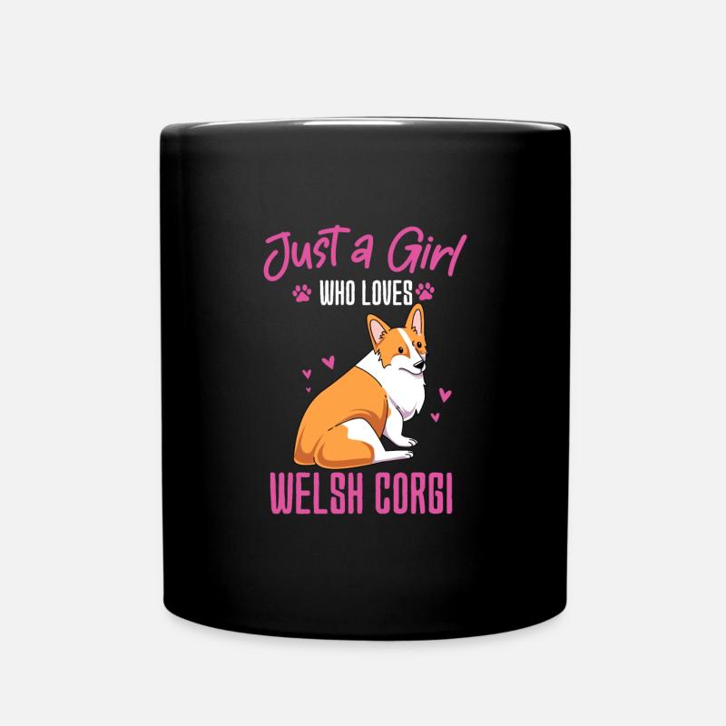Corgi gallois - Mug uni - noir