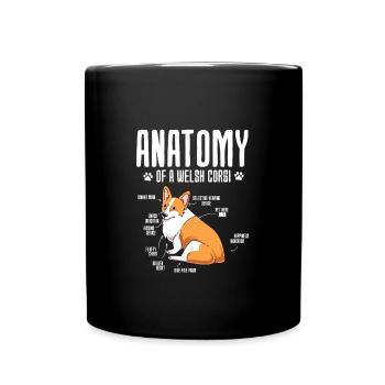 Corgi gallois - Mug uni - noir - Devant