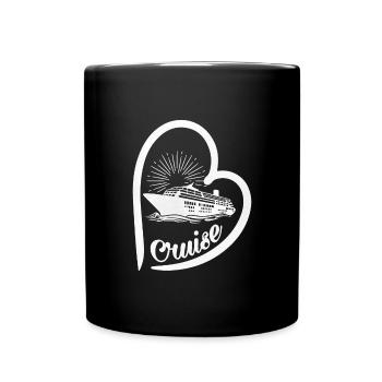 Kreuzfahrt - Tasse einfarbig - Schwarz - Vorne