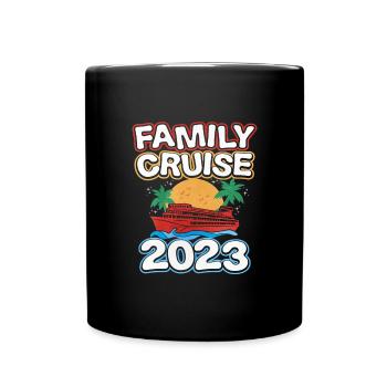 Kreuzfahrt - Tasse einfarbig - Schwarz - Vorne